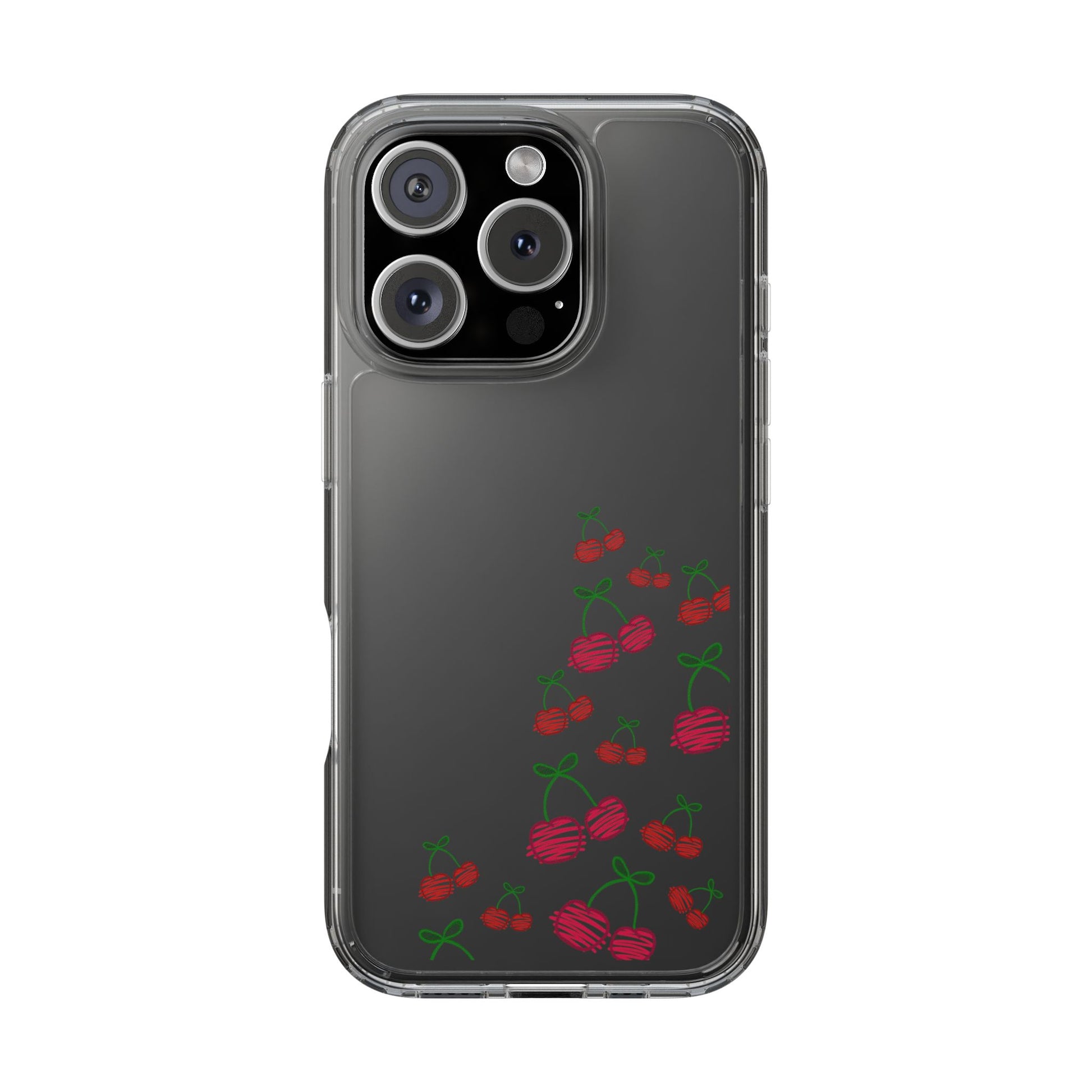 Cherry Clear Phone Case - Cute Fruit Design for iPhone