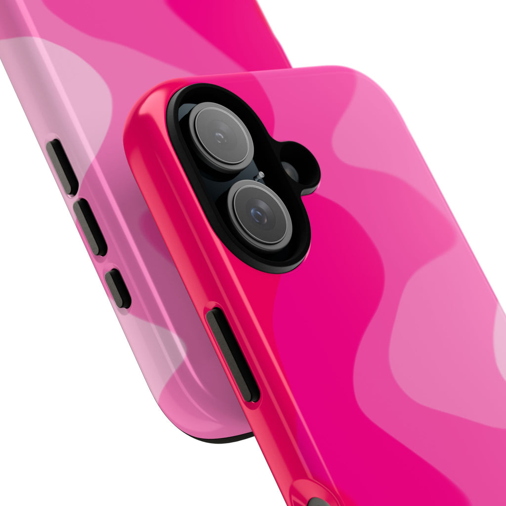 Stylish Pink Wave Phone Case for Tough Protection