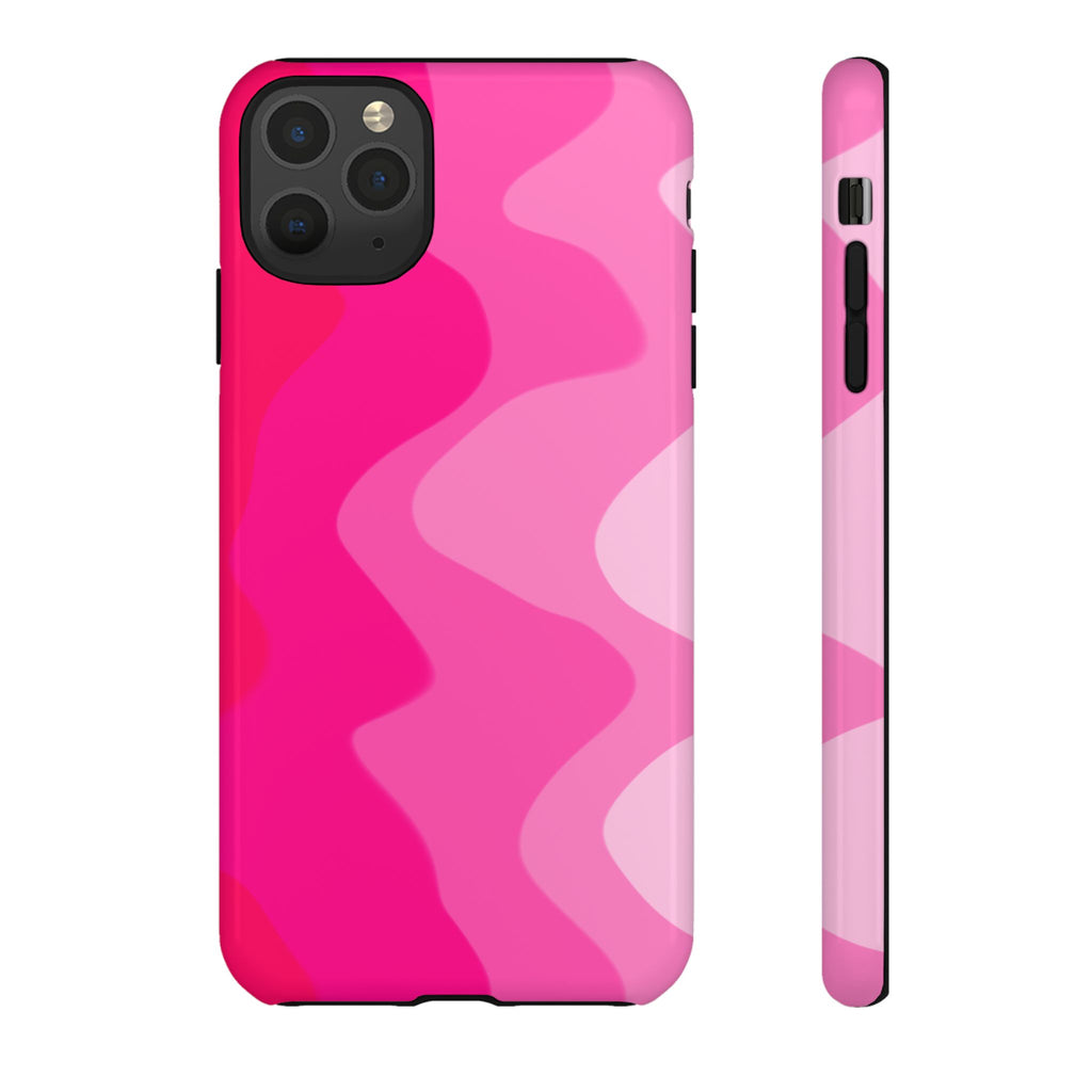 Stylish Pink Wave Phone Case for Tough Protection