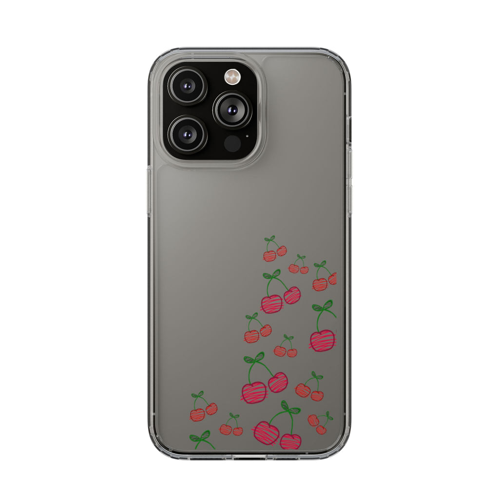 Cherry Clear Phone Case - Cute Fruit Design for iPhone
