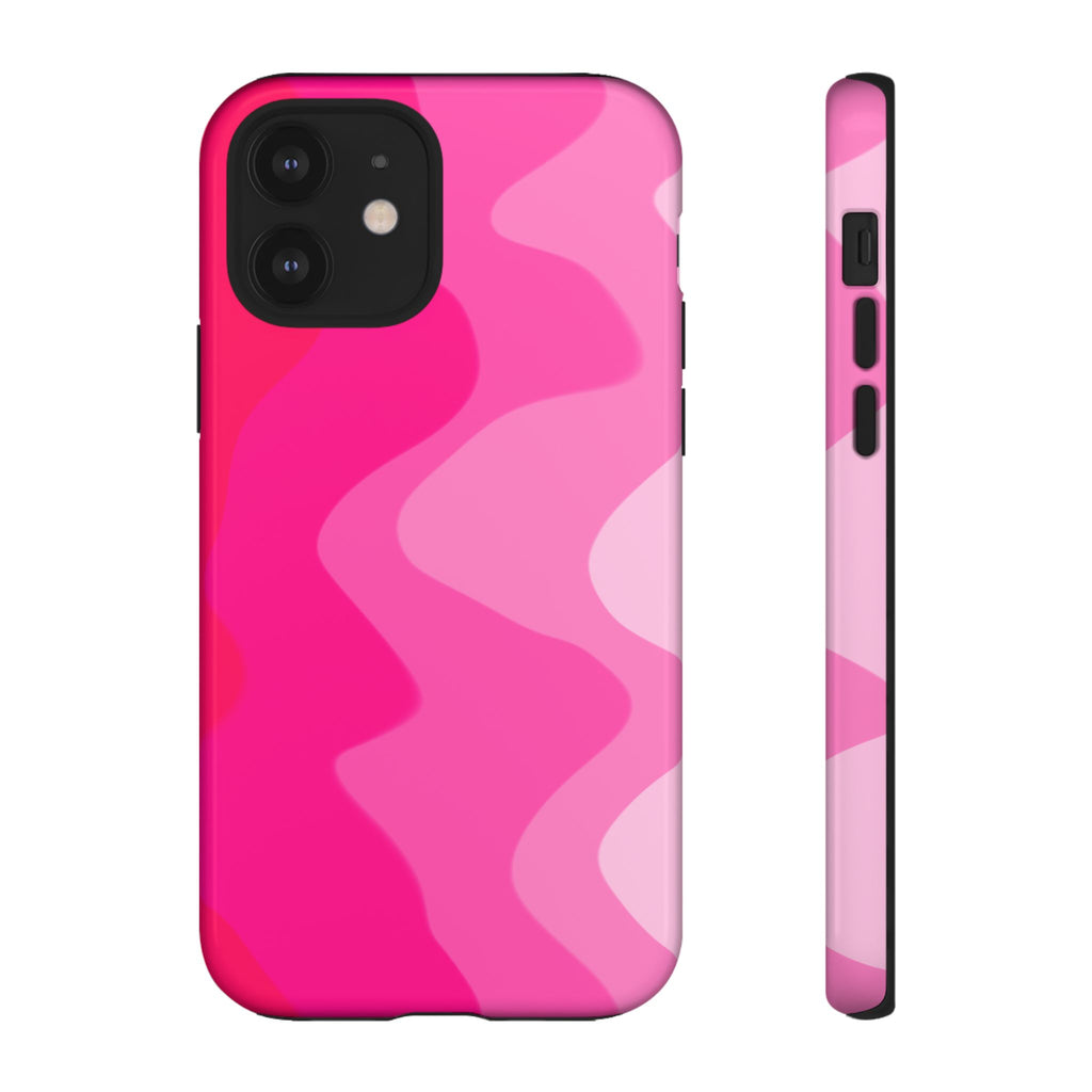 Stylish Pink Wave Phone Case for Tough Protection