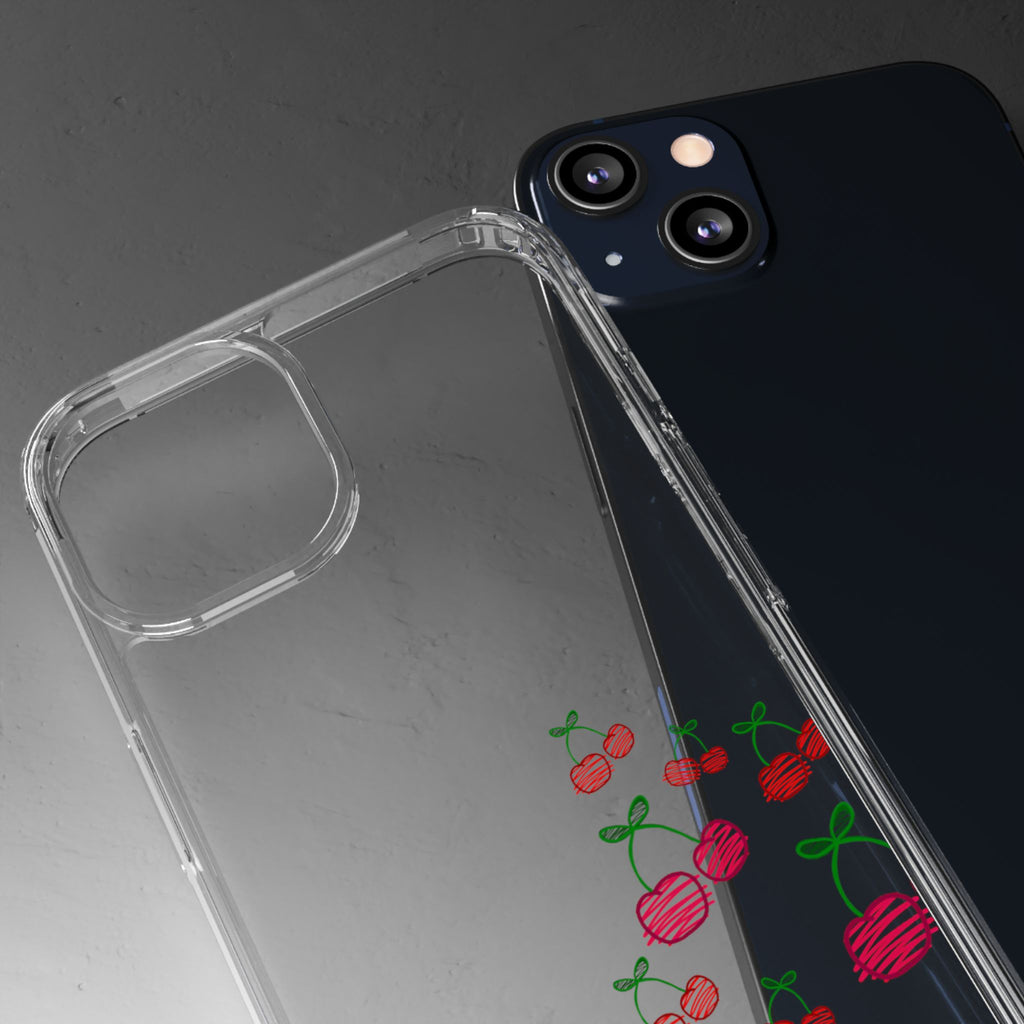 Cherry Clear Phone Case - Cute Fruit Design for iPhone