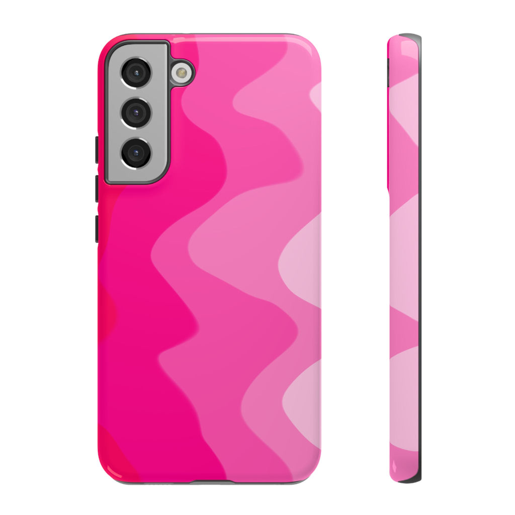 Stylish Pink Wave Phone Case for Tough Protection