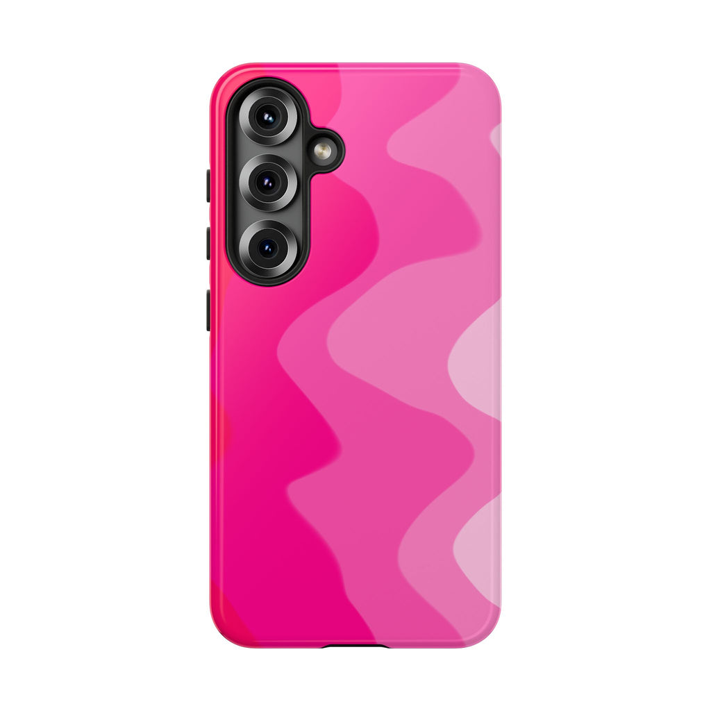 Stylish Pink Wave Phone Case for Tough Protection