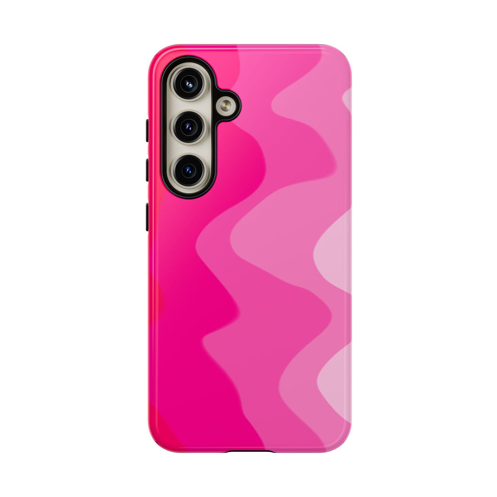 Stylish Pink Wave Phone Case for Tough Protection
