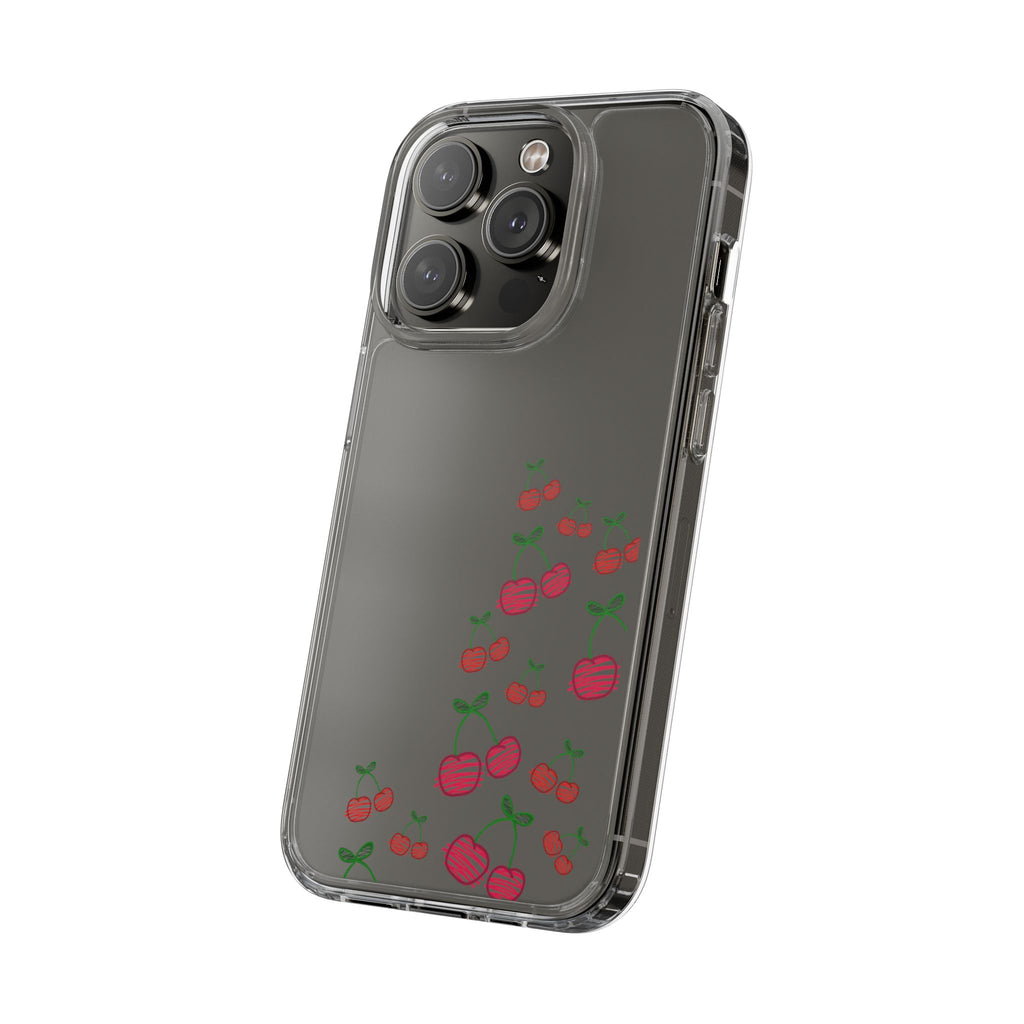 Cherry Clear Phone Case - Cute Fruit Design for iPhone