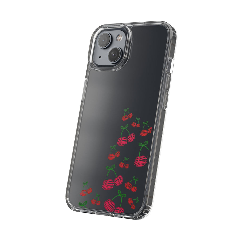 Cherry Clear Phone Case - Cute Fruit Design for iPhone
