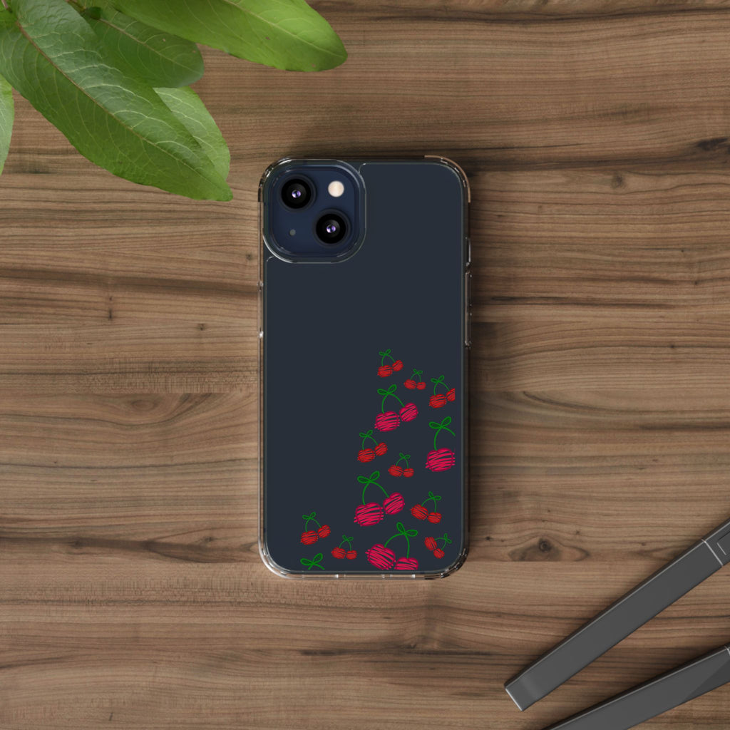 Cherry Clear Phone Case - Cute Fruit Design for iPhone