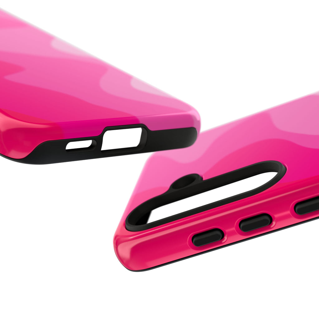 Stylish Pink Wave Phone Case for Tough Protection