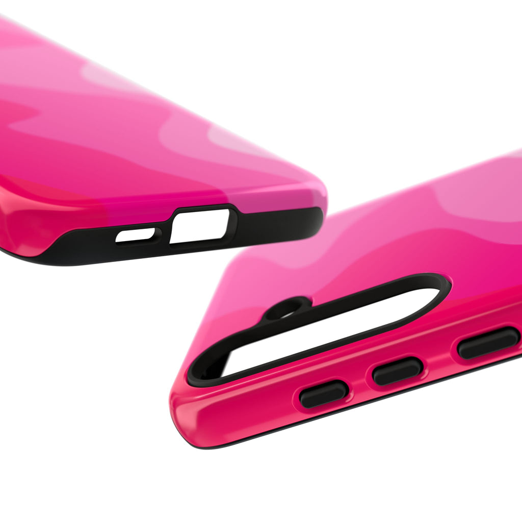 Stylish Pink Wave Phone Case for Tough Protection