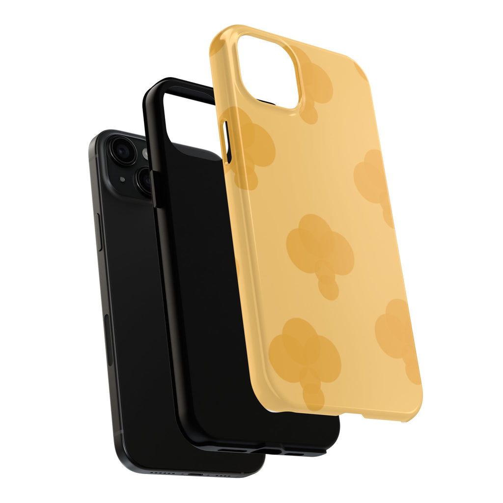 Yellow Patterned Tough Phone Case for Pretty Pastel Lovers