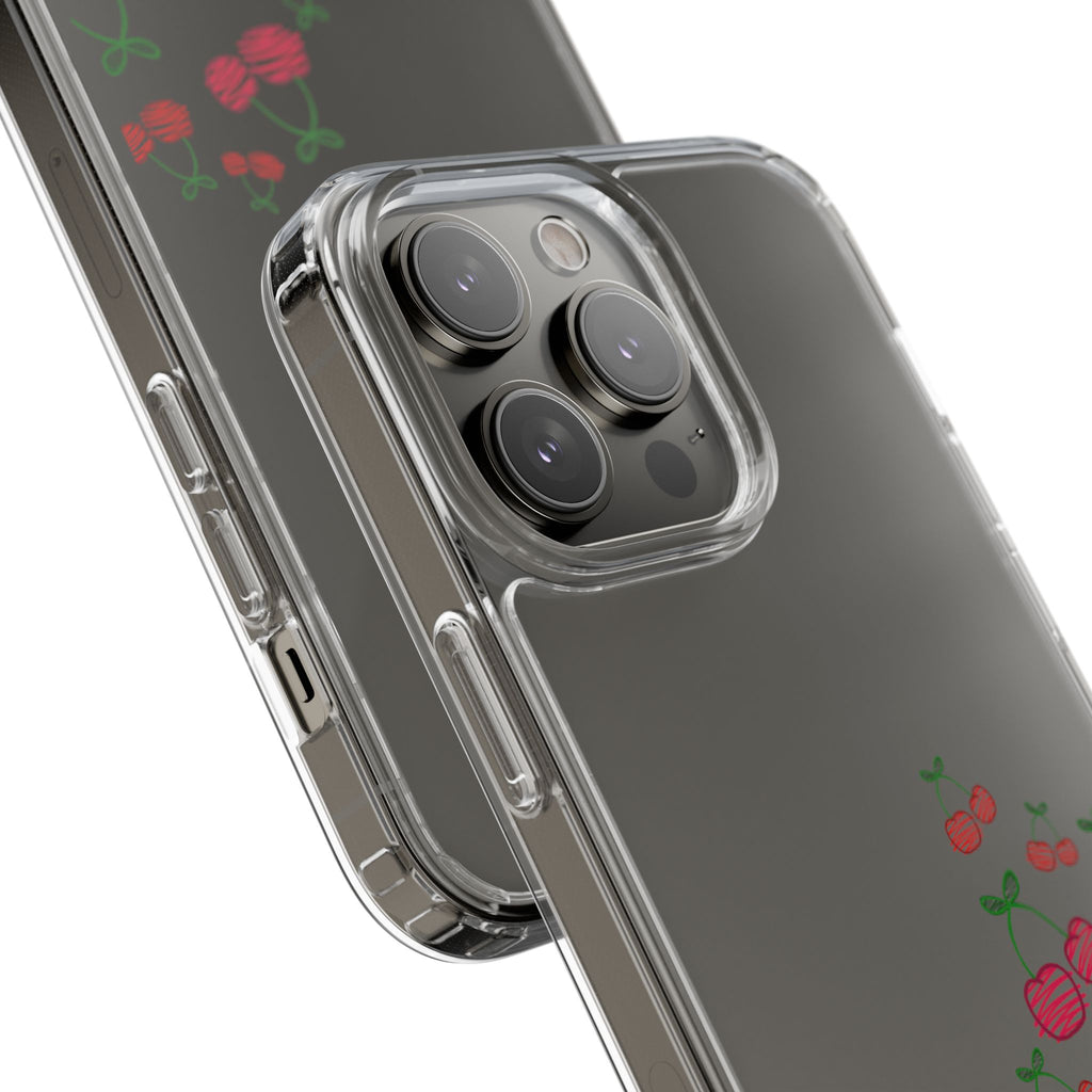 Cherry Clear Phone Case - Cute Fruit Design for iPhone