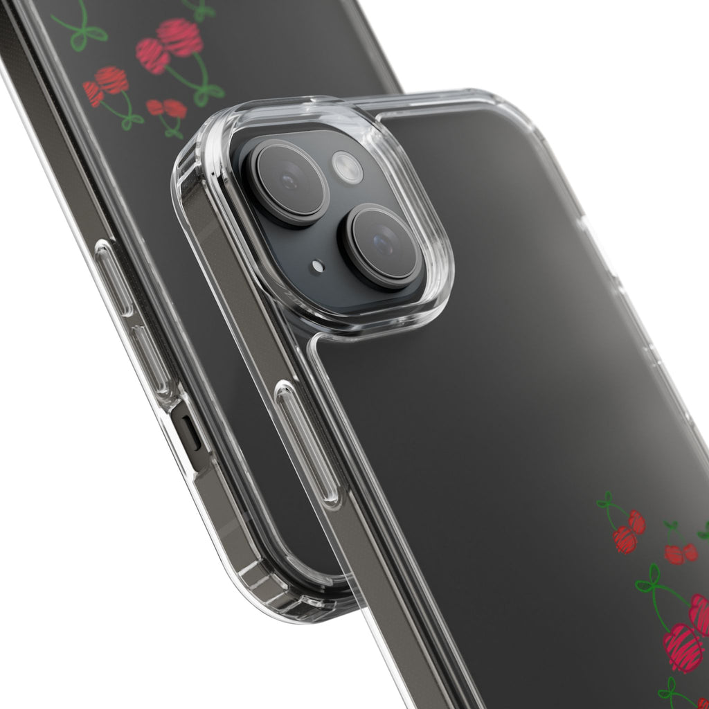 Cherry Clear Phone Case - Cute Fruit Design for iPhone