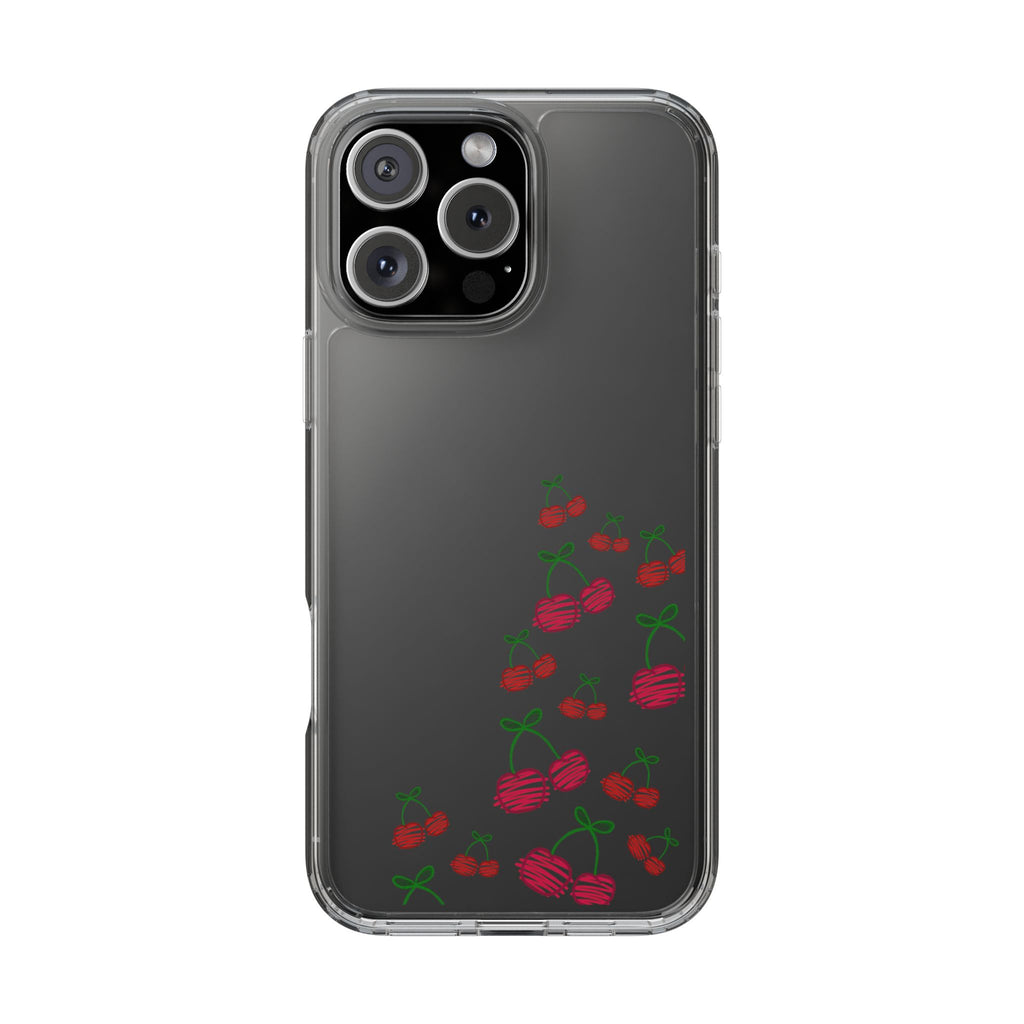 Cherry Clear Phone Case - Cute Fruit Design for iPhone