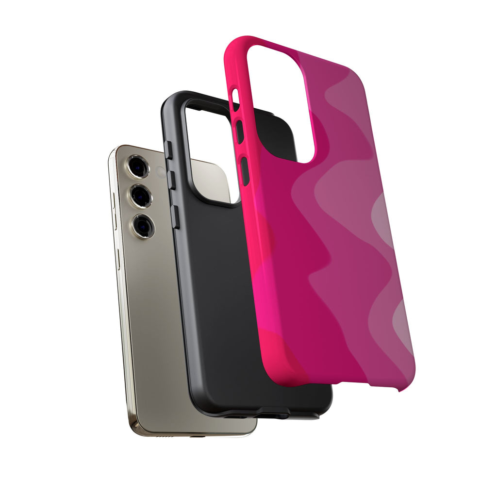 Stylish Pink Wave Phone Case for Tough Protection