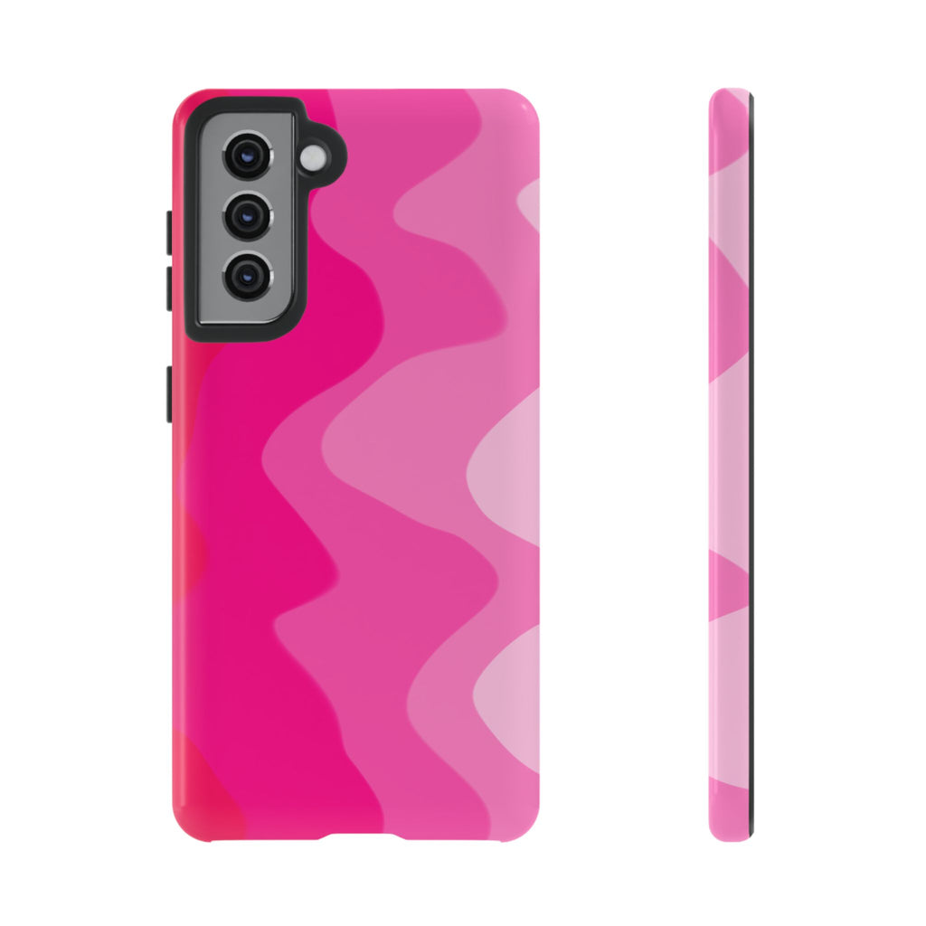 Stylish Pink Wave Phone Case for Tough Protection