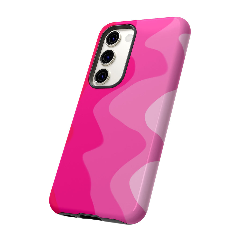 Stylish Pink Wave Phone Case for Tough Protection
