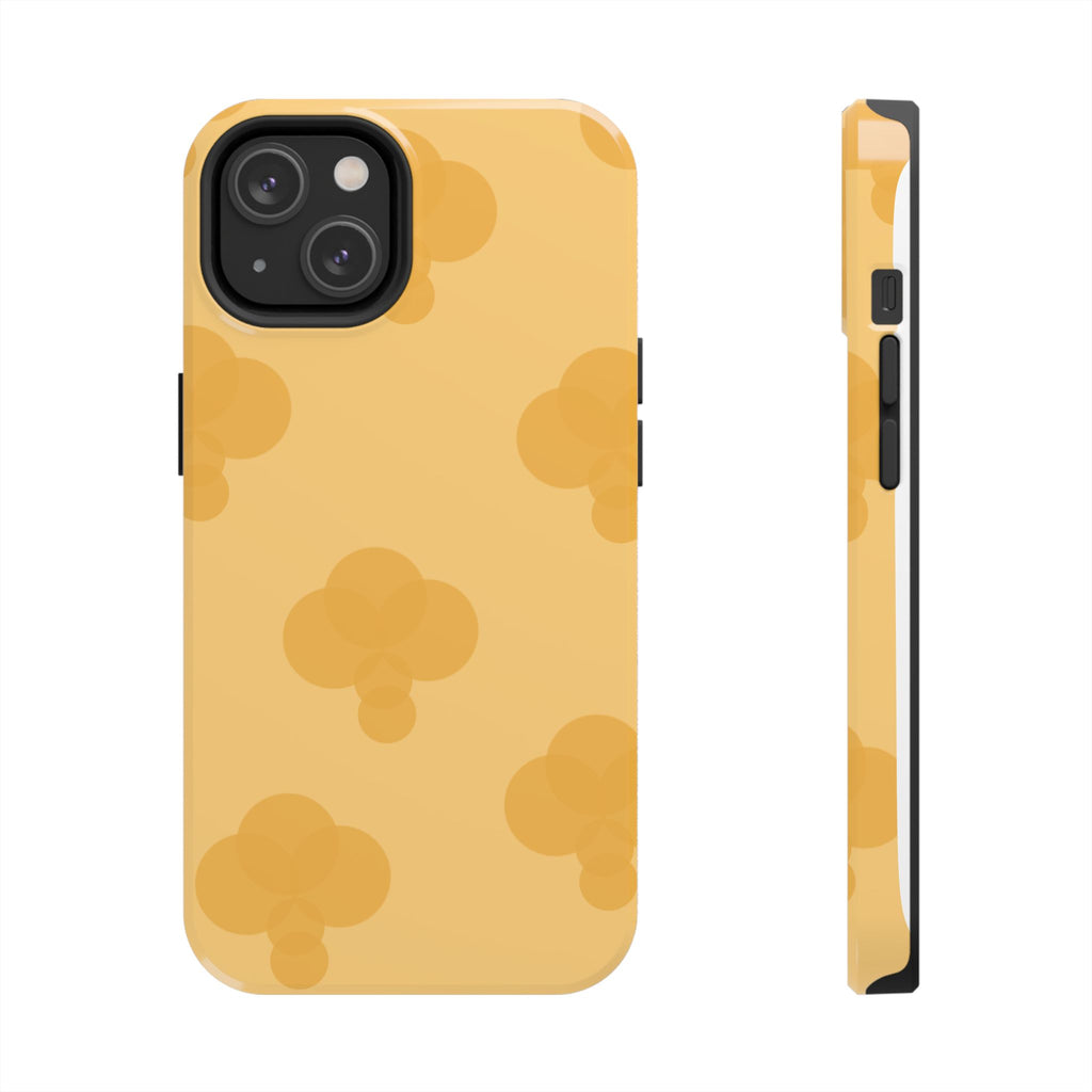 Yellow Patterned Tough Phone Case for Pretty Pastel Lovers