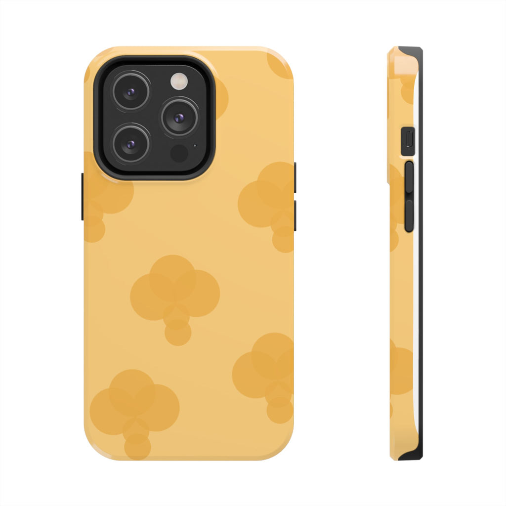 Yellow Patterned Tough Phone Case for Pretty Pastel Lovers