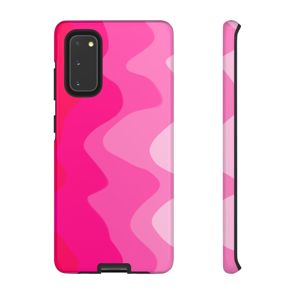 Stylish Pink Wave Phone Case for Tough Protection