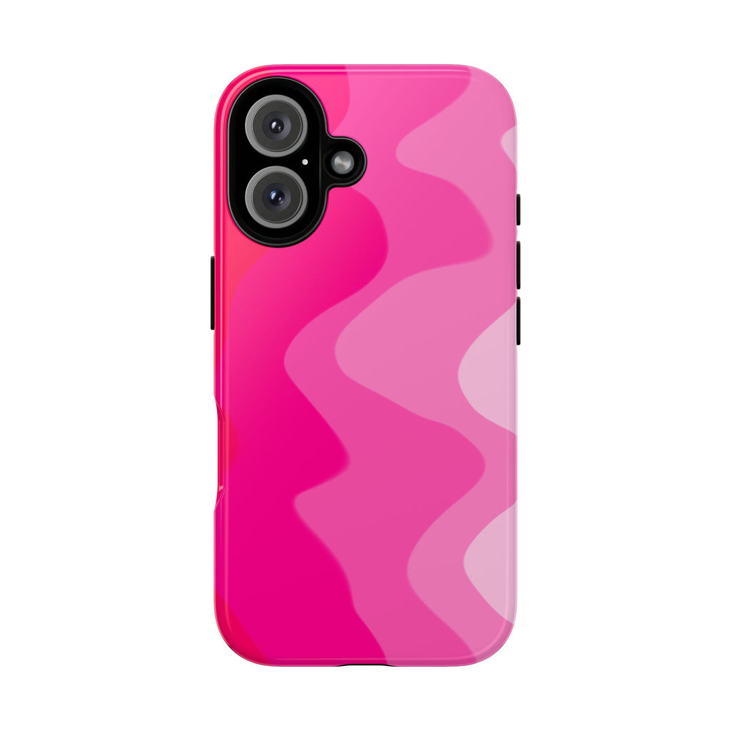 Stylish Pink Wave Phone Case for Tough Protection