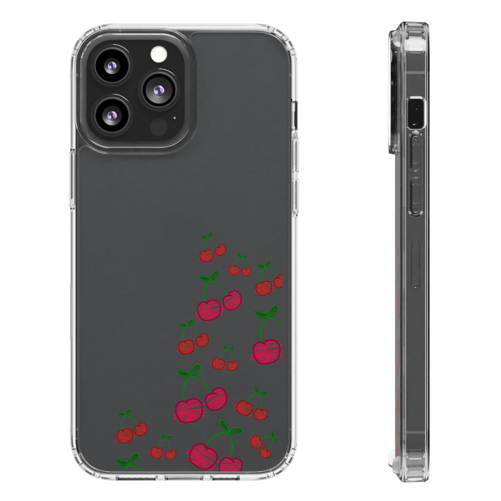 Cherry Clear Phone Case - Cute Fruit Design for iPhone