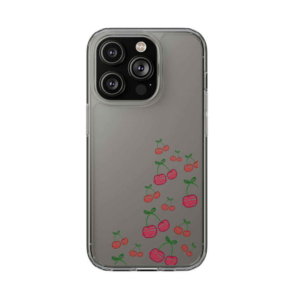 Cherry Clear Phone Case - Cute Fruit Design for iPhone