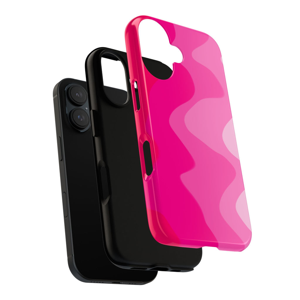 Stylish Pink Wave Phone Case for Tough Protection
