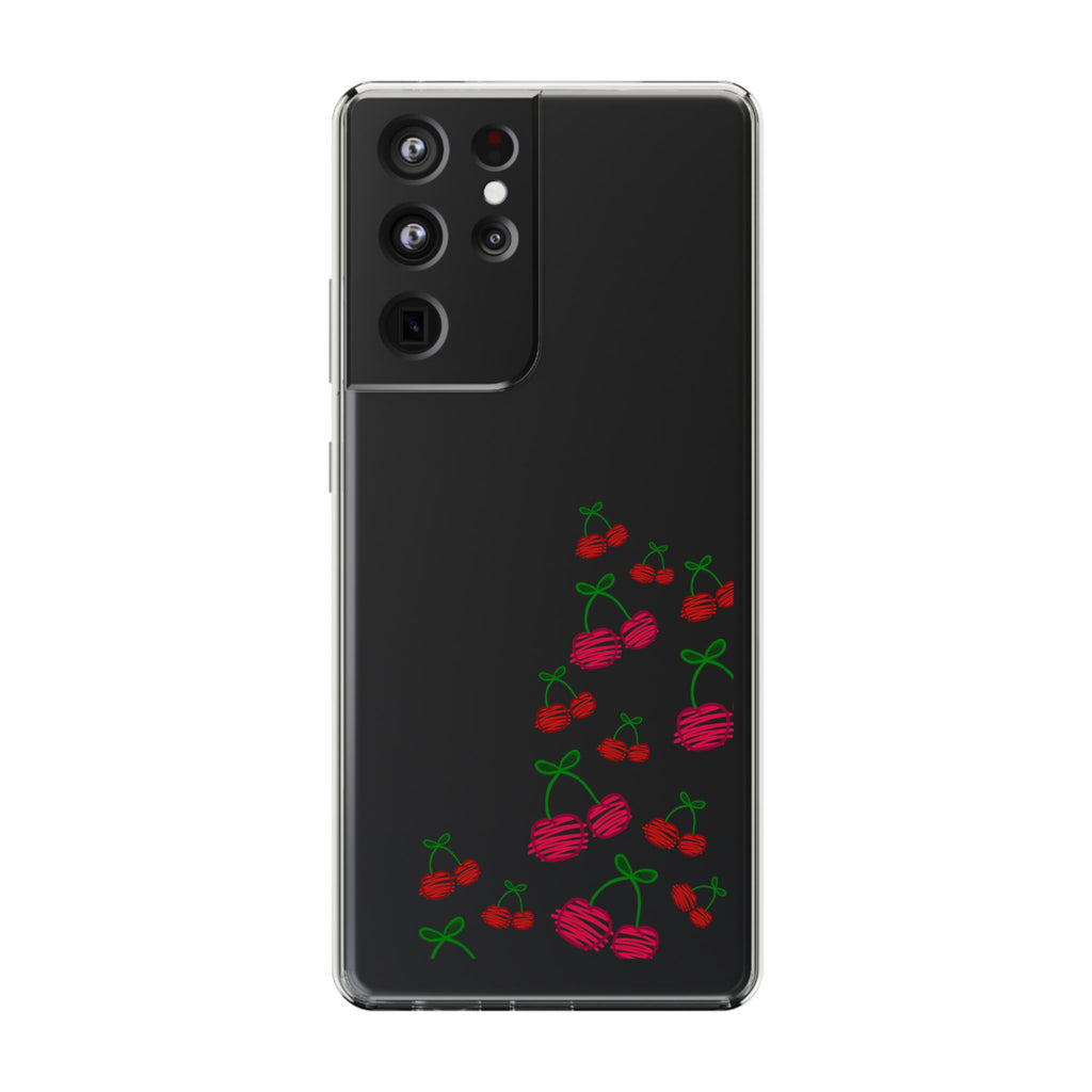 Cherry Clear Phone Case - Cute Fruit Design for iPhone