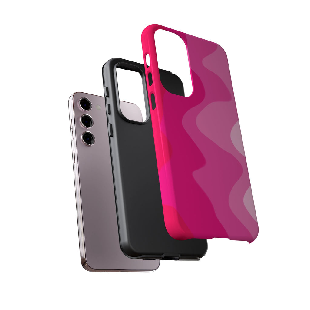 Stylish Pink Wave Phone Case for Tough Protection
