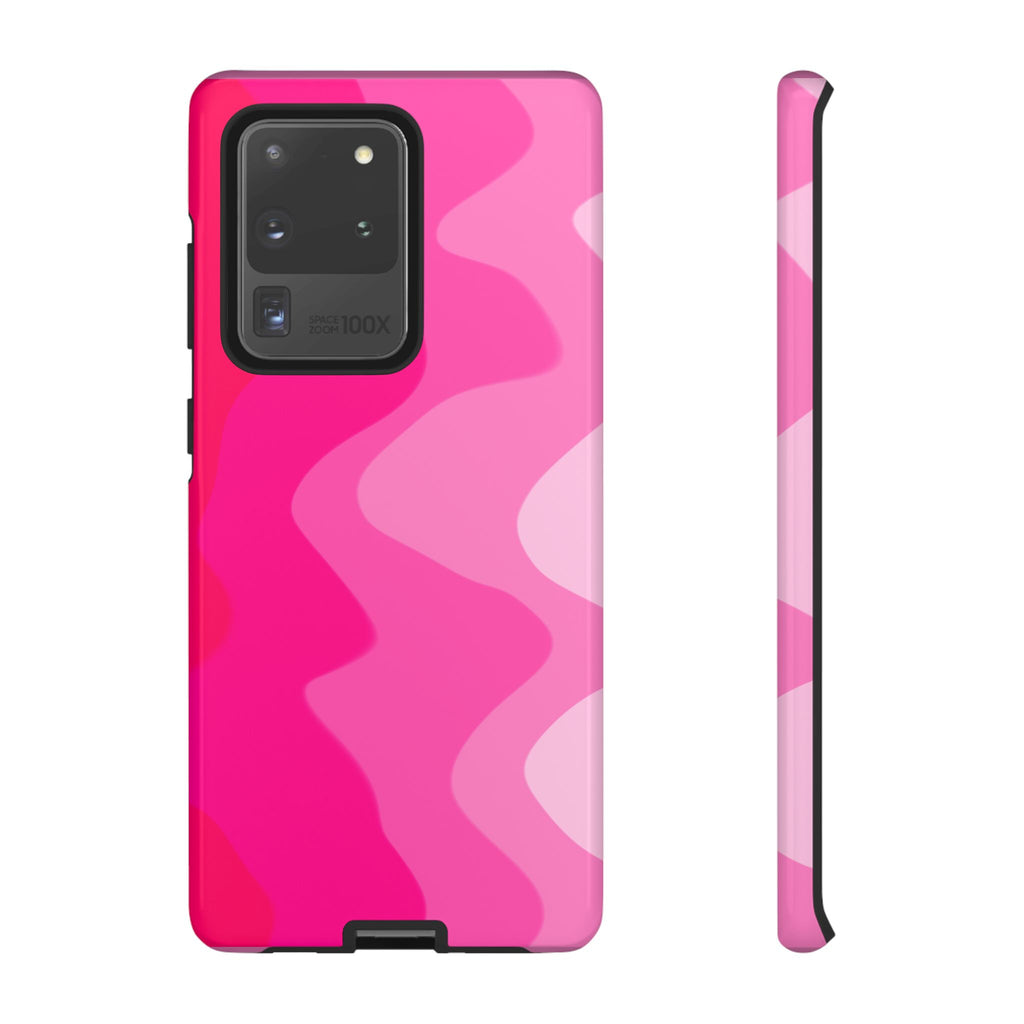 Stylish Pink Wave Phone Case for Tough Protection