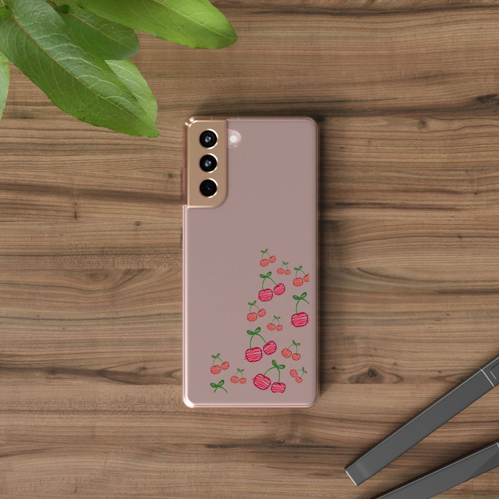 Cherry Clear Phone Case - Cute Fruit Design for iPhone