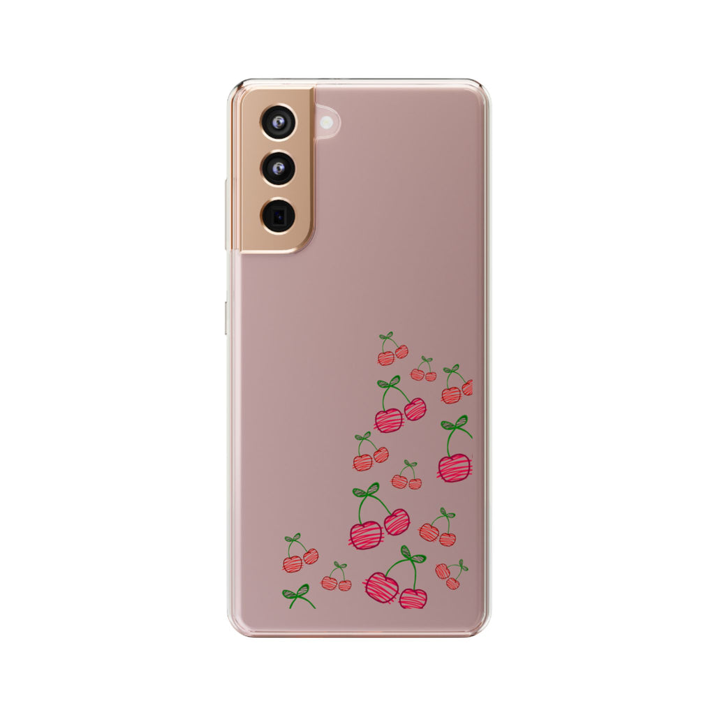 Cherry Clear Phone Case - Cute Fruit Design for iPhone
