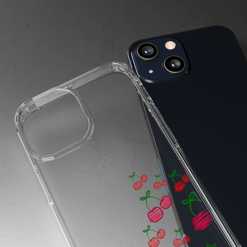 Cherry Clear Phone Case - Cute Fruit Design for iPhone