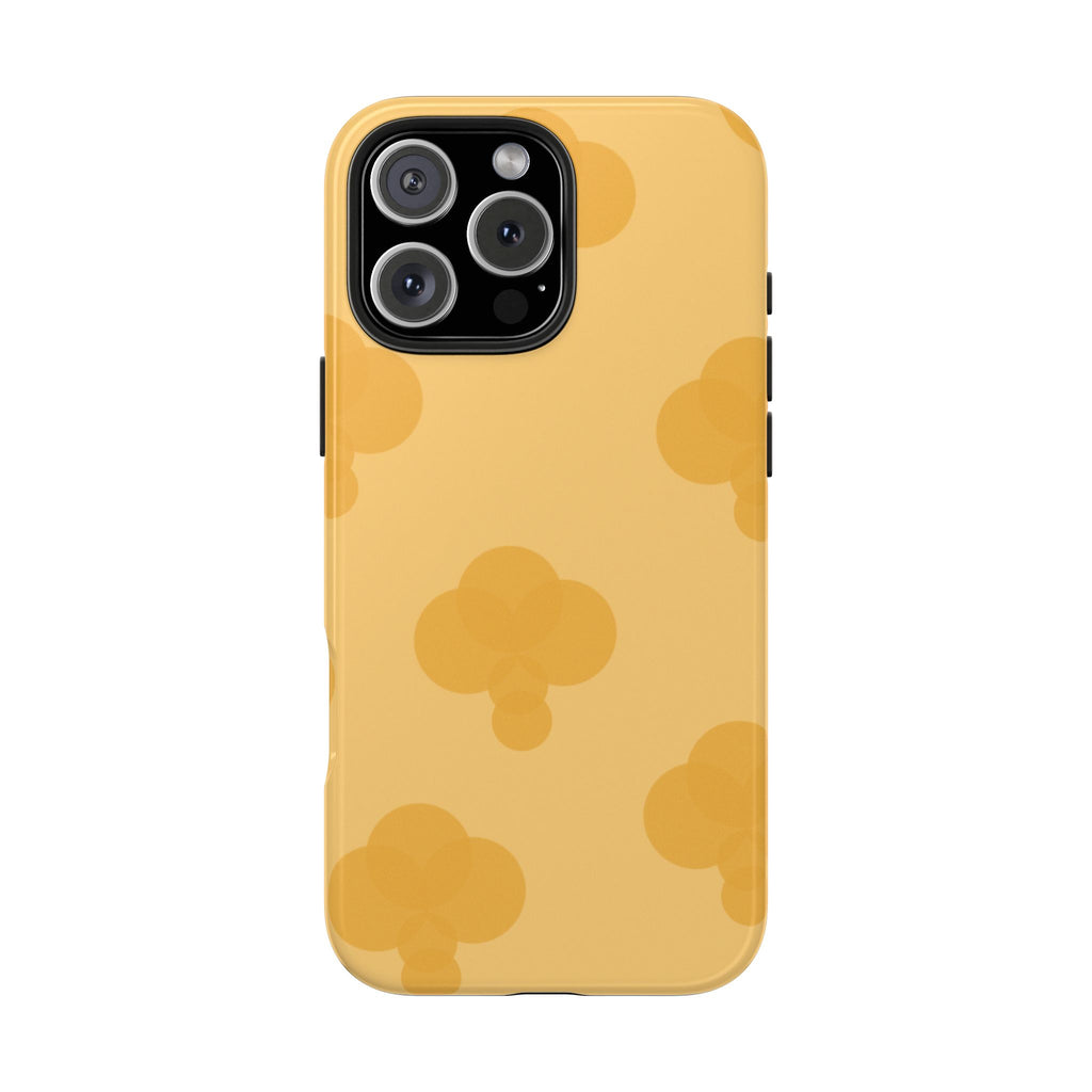 Yellow Patterned Tough Phone Case for Pretty Pastel Lovers