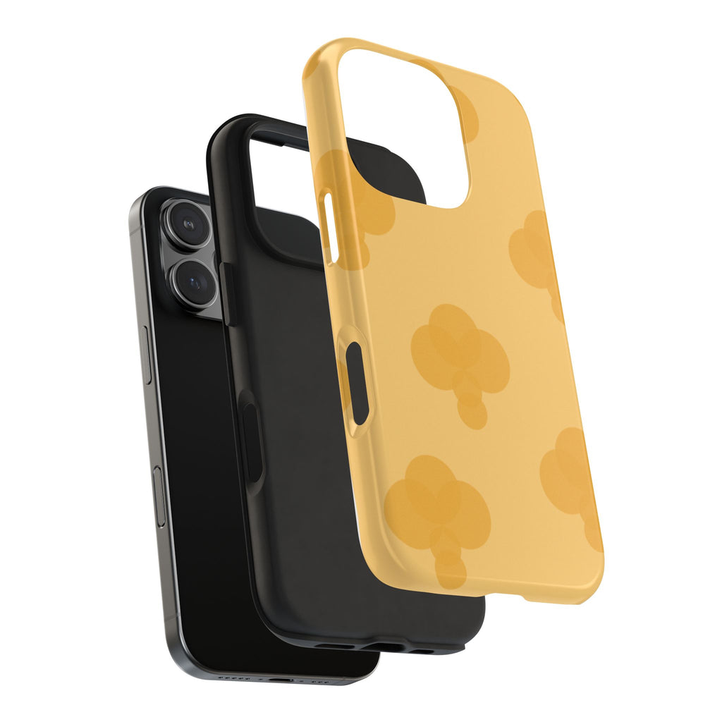 Yellow Patterned Tough Phone Case for Pretty Pastel Lovers