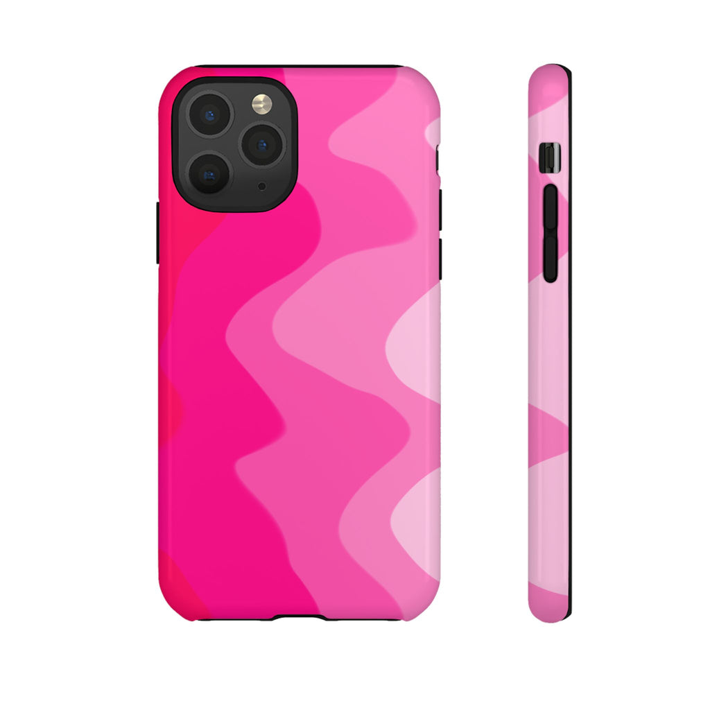 Stylish Pink Wave Phone Case for Tough Protection