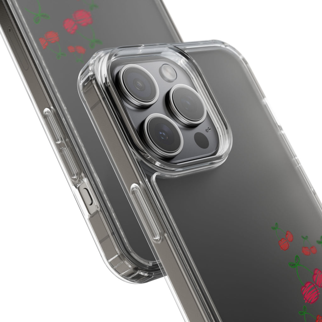 Cherry Clear Phone Case - Cute Fruit Design for iPhone