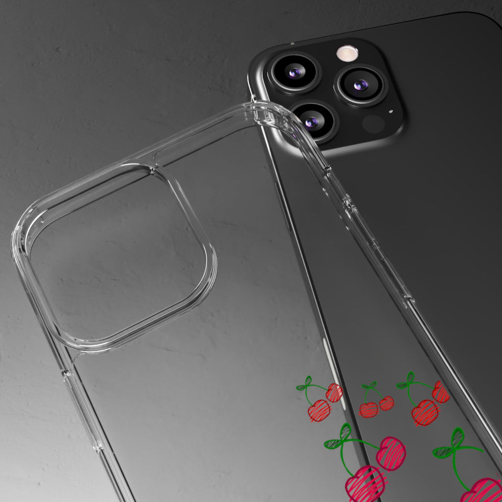 Cherry Clear Phone Case - Cute Fruit Design for iPhone