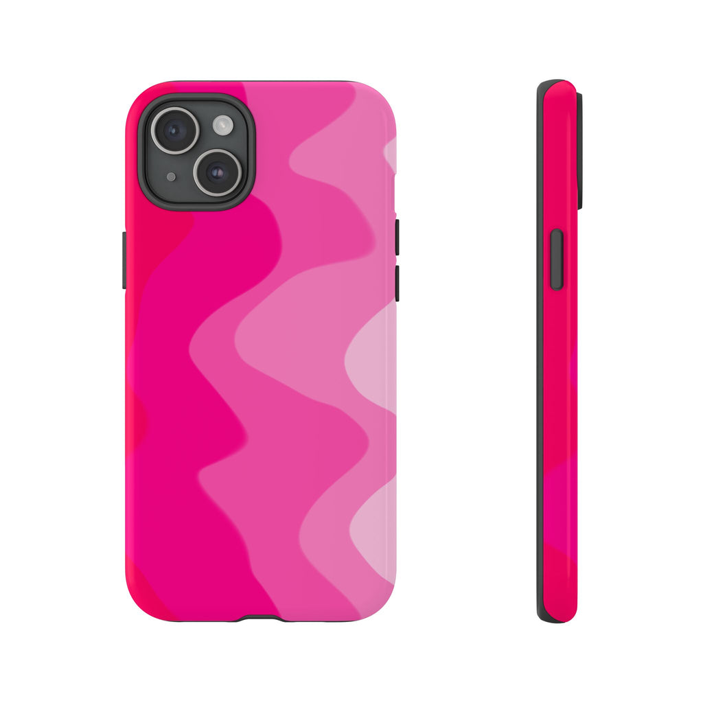 Stylish Pink Wave Phone Case for Tough Protection