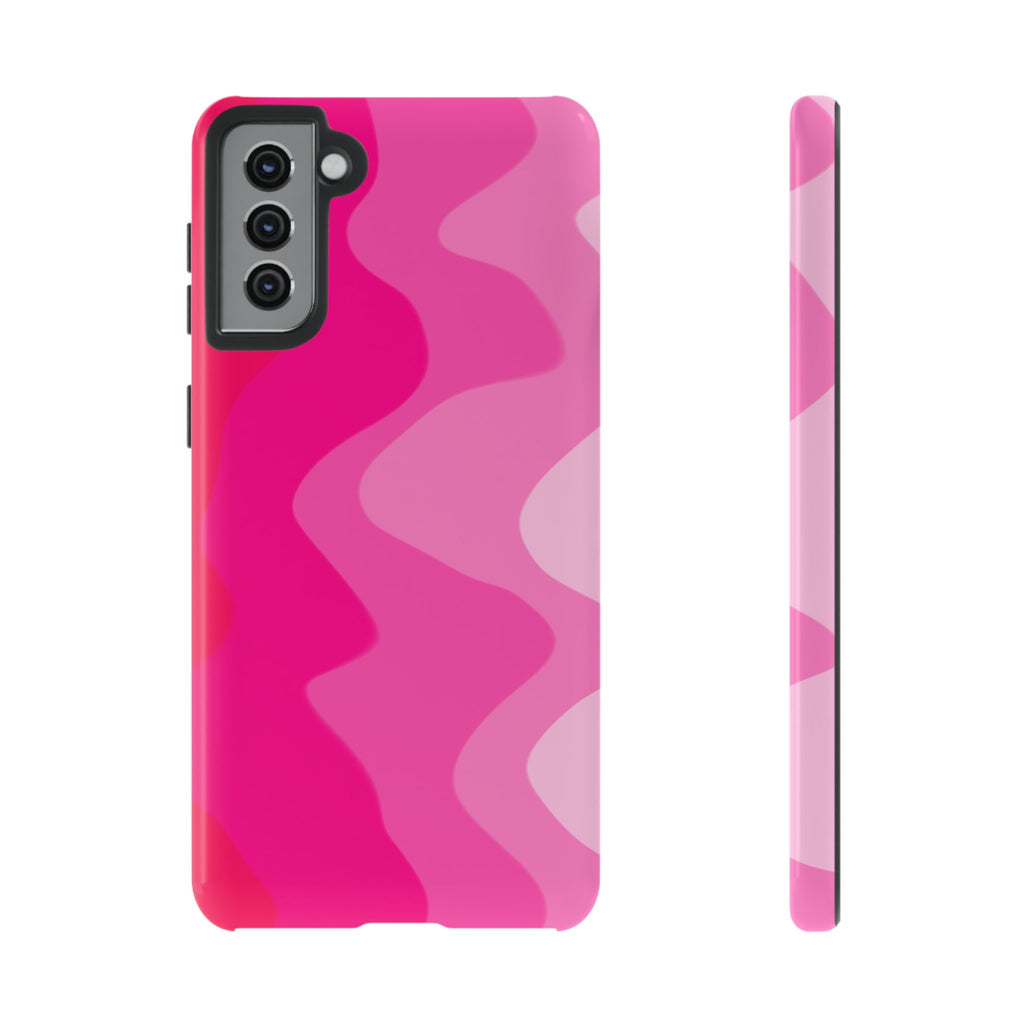 Stylish Pink Wave Phone Case for Tough Protection