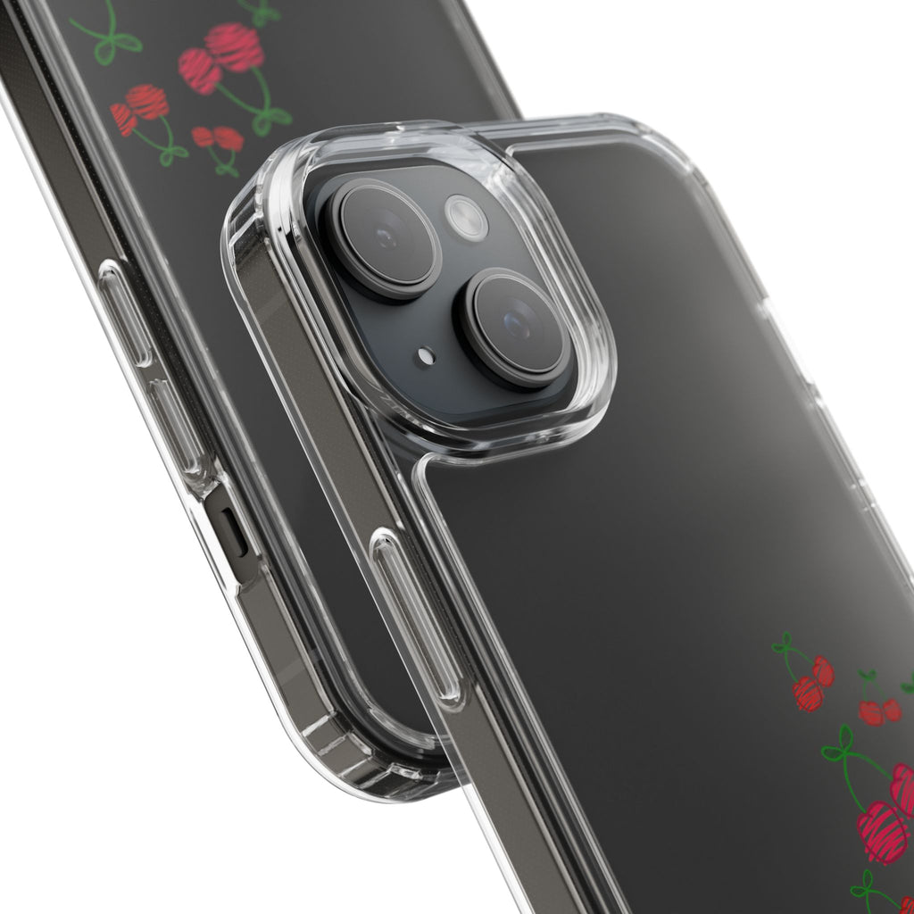 Cherry Clear Phone Case - Cute Fruit Design for iPhone