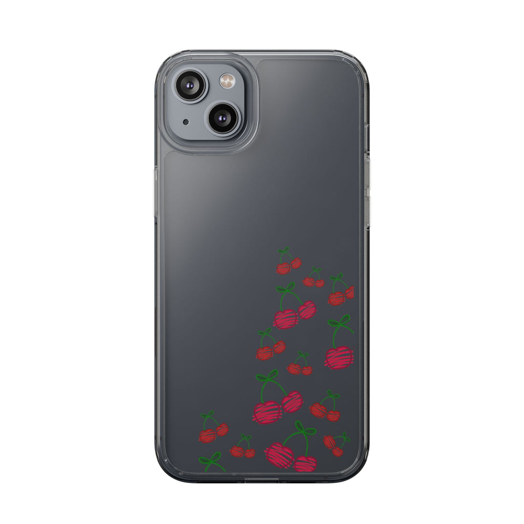 Cherry Clear Phone Case - Cute Fruit Design for iPhone