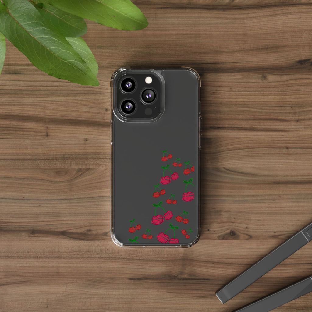 Cherry Clear Phone Case - Cute Fruit Design for iPhone