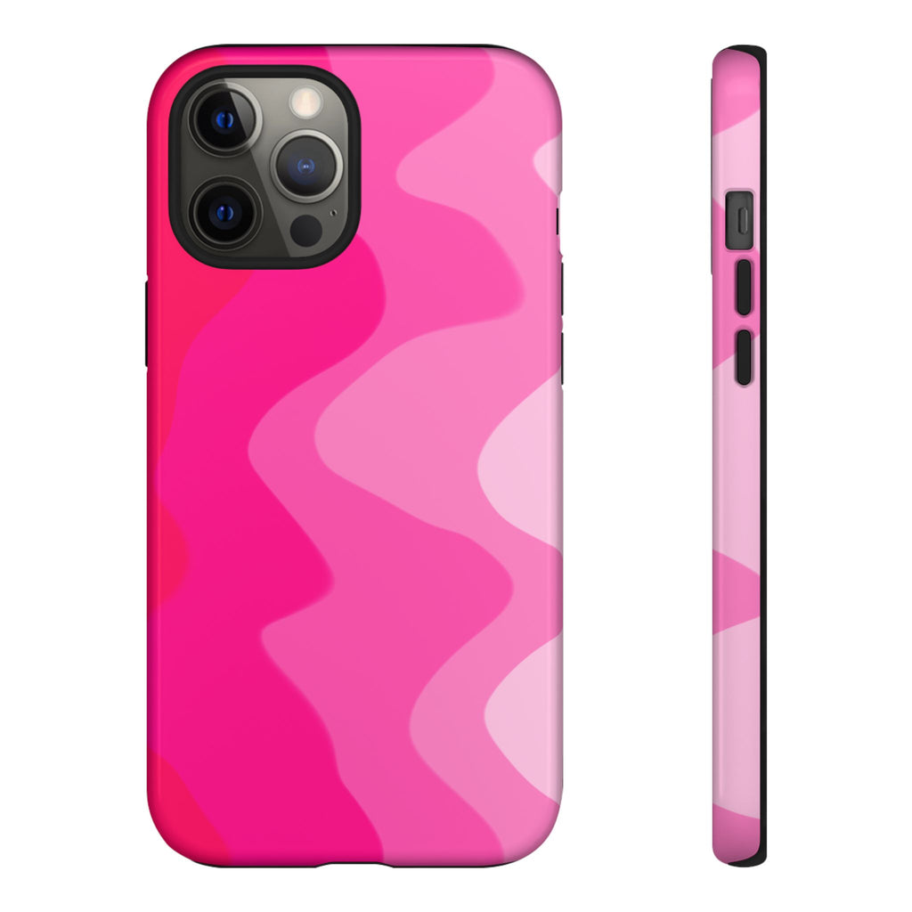 Stylish Pink Wave Phone Case for Tough Protection