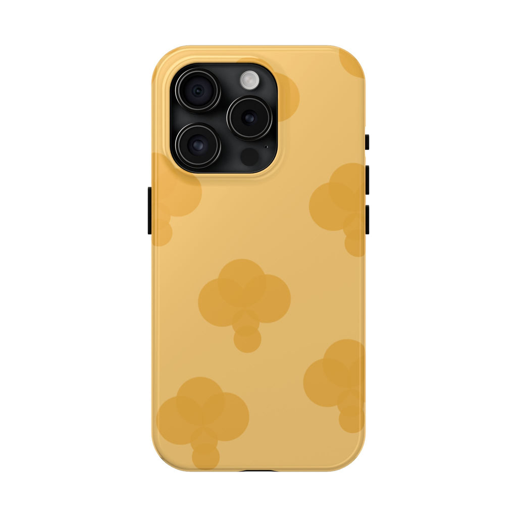 Yellow Patterned Tough Phone Case for Pretty Pastel Lovers
