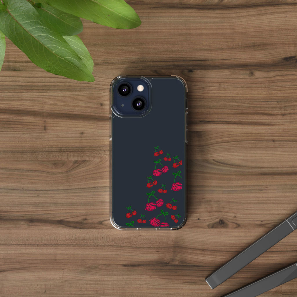 Cherry Clear Phone Case - Cute Fruit Design for iPhone