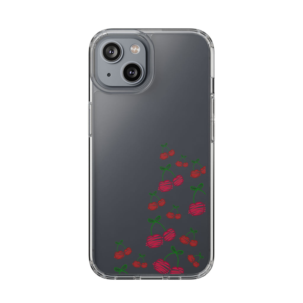 Cherry Clear Phone Case - Cute Fruit Design for iPhone