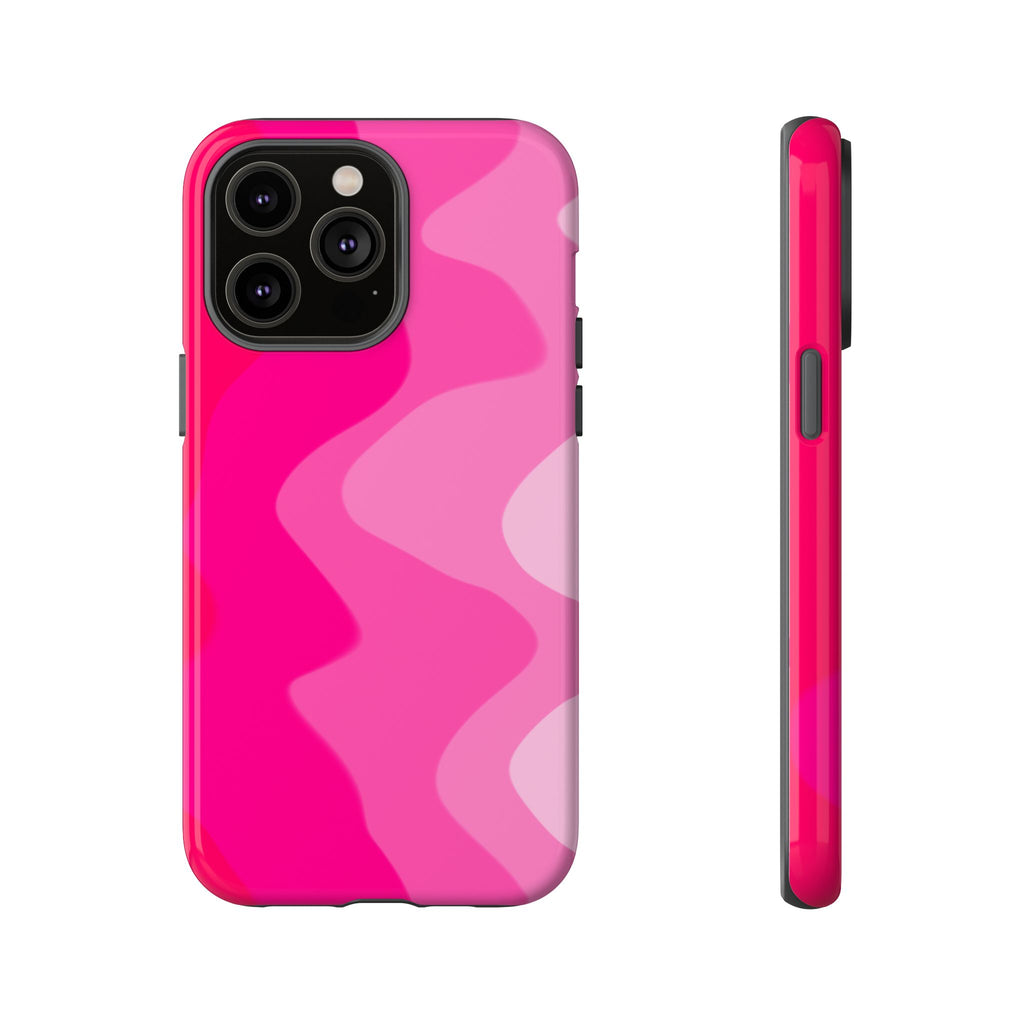 Stylish Pink Wave Phone Case for Tough Protection