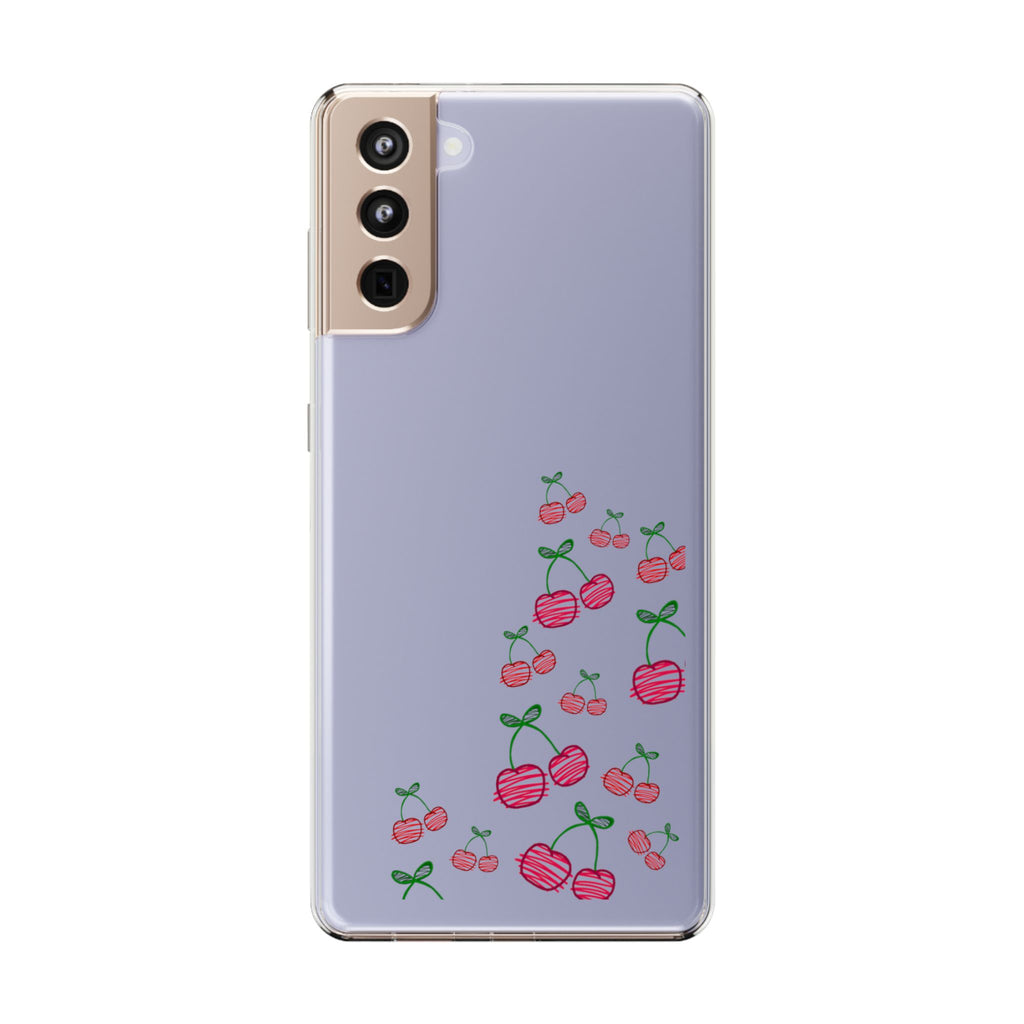 Cherry Clear Phone Case - Cute Fruit Design for iPhone